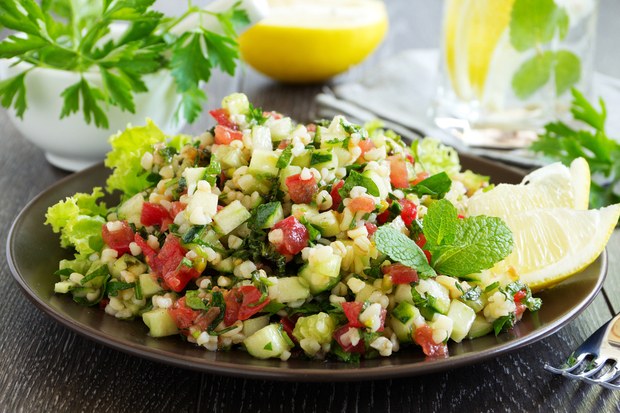 Lemon-Mint and Tabbouleh Salad