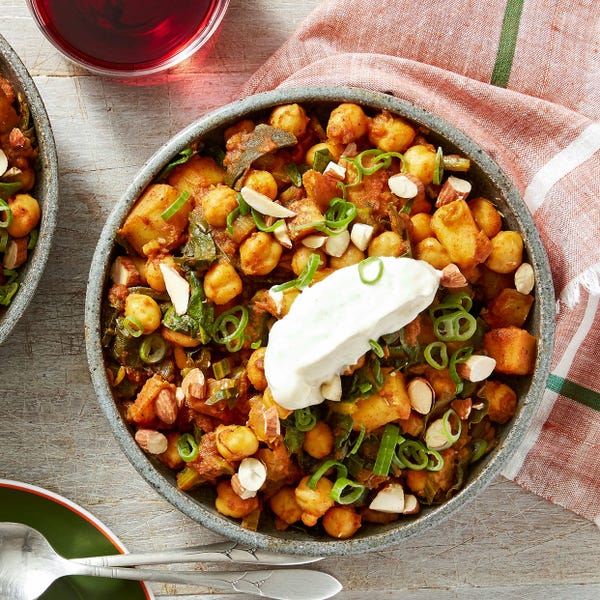 Spanish-Style Potato and Chickpea Stew