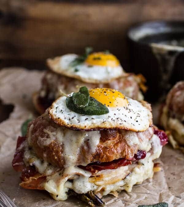 Turkey & Croissant Croque Madame