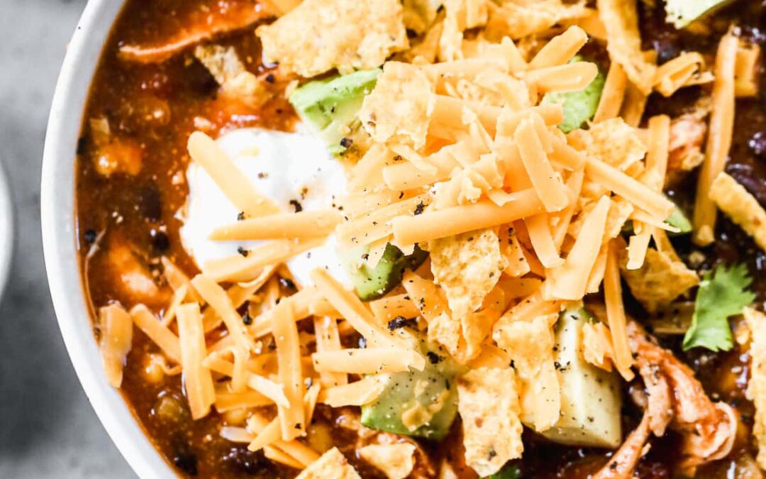 Crockpot Chicken Enchilada Soup