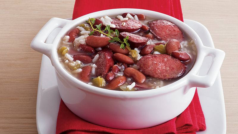 Slow Cooker Red Beans and Rice Soup