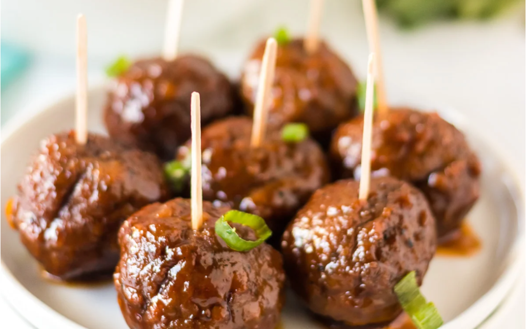 Crockpot Honey Garlic Meatballs