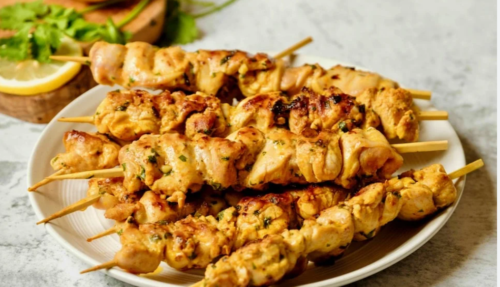 Lemon Butter Chicken Skewers