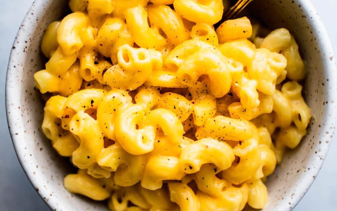 Lower Fat, High Protein Slow Cooker Mac & Cheese